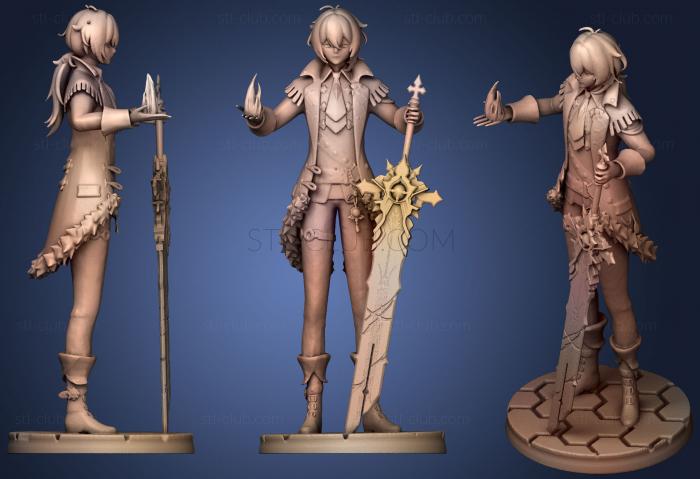 3D model Diluc Genshin (STL)